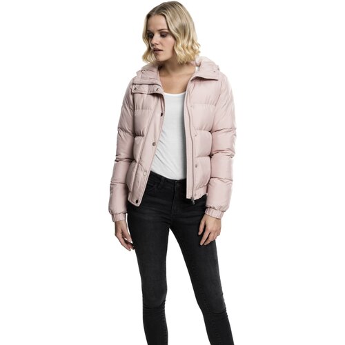 Urban Classics Ladies Hooded Puffer Jacket lightrose XS