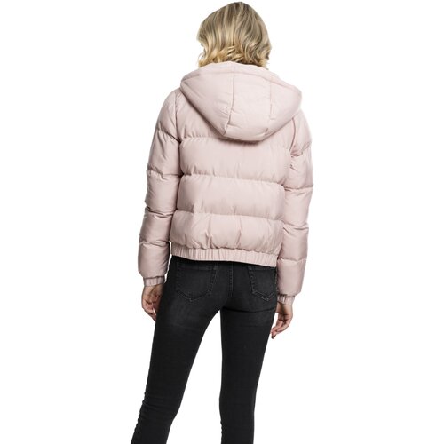 Urban Classics Ladies Hooded Puffer Jacket lightrose XS