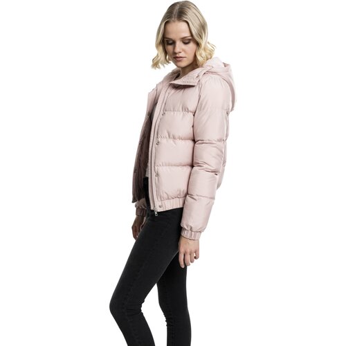 Urban Classics Ladies Hooded Puffer Jacket lightrose XS