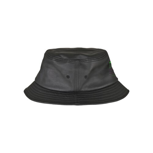 Yupoong Imitation Leather Bucket Hat black one size