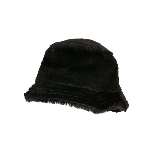Yupoong Fake Fur Bucket Hat black one size