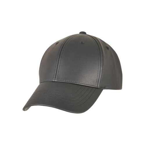 Yupoong Synthetic Leather Alpha Shape Dad Cap black one size