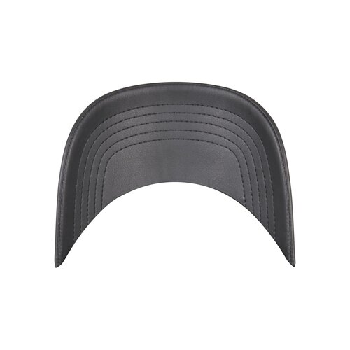 Yupoong Synthetic Leather Alpha Shape Dad Cap black one size