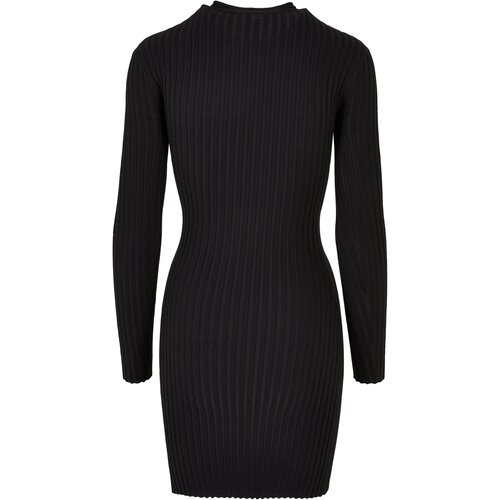 Urban Classics Ladies Crossed Rib Knit Dress black L