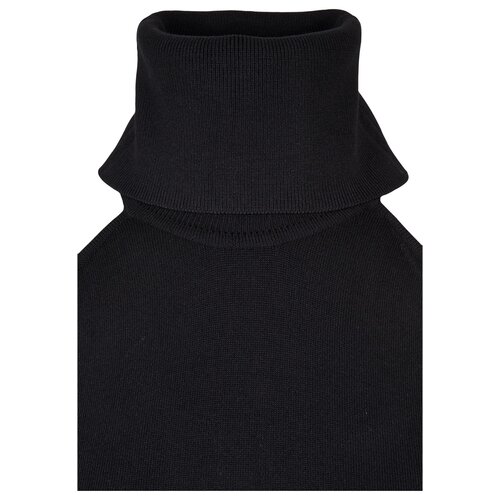 Urban Classics Ladies Cold Shoulder Turtelneck Sweater black 4XL