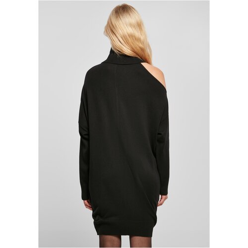 Urban Classics Ladies One Shoulder Knit Dress black XS