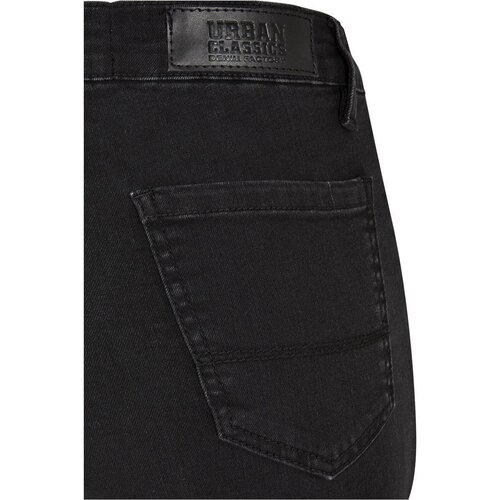 Urban Classics Ladies Super Stretch Bootcut Denim Pants black stone washed 26