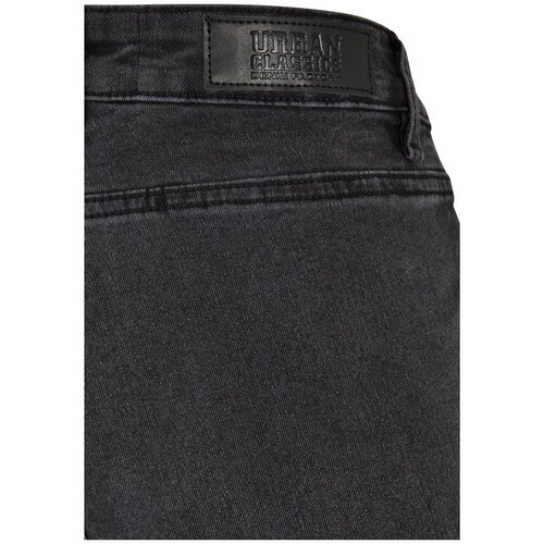 Urban Classics Ladies Vintage Flared Denim Pants black washed 28