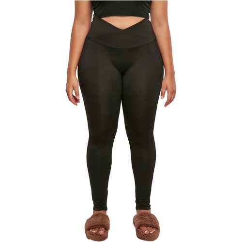 Urban Classics Ladies Recycled V Waist Leggings black 5XL