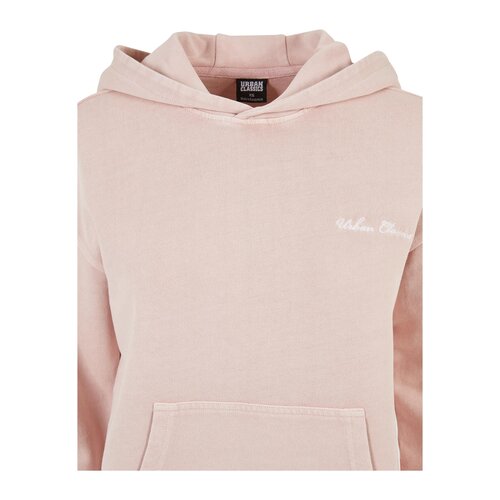 Urban Classics Ladies Small Embroidery Terry Hoody pink XXL