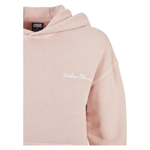 Urban Classics Ladies Small Embroidery Terry Hoody pink XXL