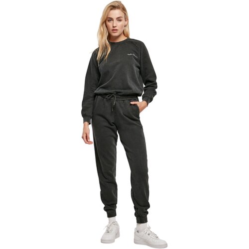 Urban Classics Ladies Small Embroidery Long Sleeve Terry Jumpsuit black L