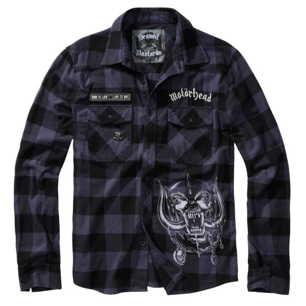Brandit Motörhead Checkshirt black/grey 4XL