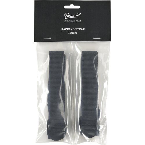 Brandit Packing Straps 120  2 Pack black one size