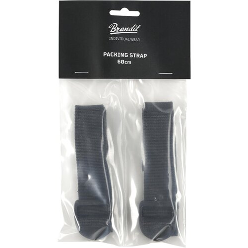 Brandit Packing Straps 60  2 Pack black one size