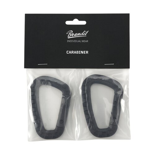Brandit Carabiner  2 Pack black one size
