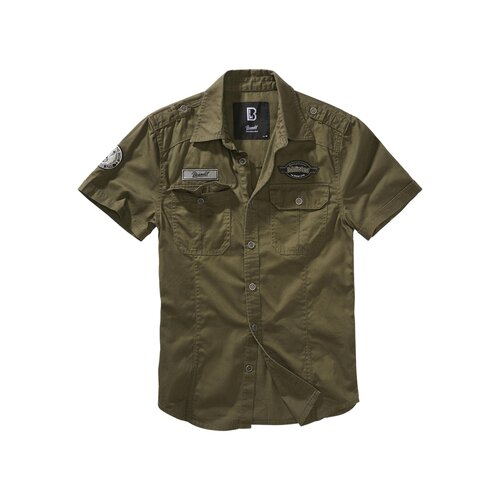 Brandit Luis Vintage Shirt Short Sleeve olive 5XL