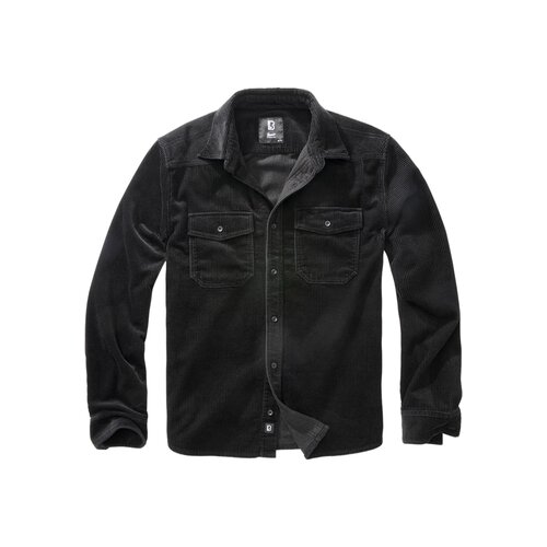 Brandit Corduroy Classic Shirt Long Sleeve black 3XL
