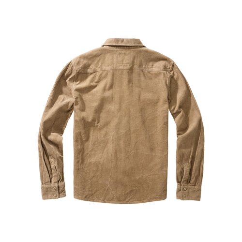 Brandit Corduroy Classic Shirt Long Sleeve camel 7XL