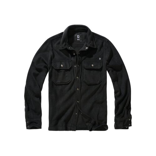 Brandit Jeff Fleece Shirt Long Sleeve black 3XL