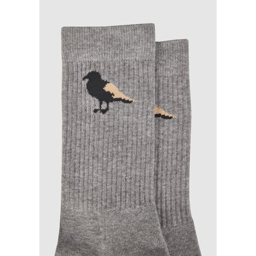 Cleptomanicx Socks 2Pack Gull 2 Pack Heather Gray / Blue Graphite 38-41