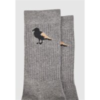 Cleptomanicx Socks 2Pack "Gull 2 Pack" Heather Gray / Blue Graphite 38-41