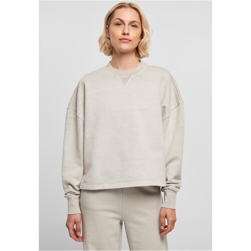 Urban Classics Ladies Heavy Terry Garment Dye Crewneck warmgrey XL