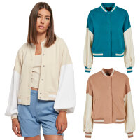 Urban Classics Ladies Oversized 2 Tone College Terry Jacket