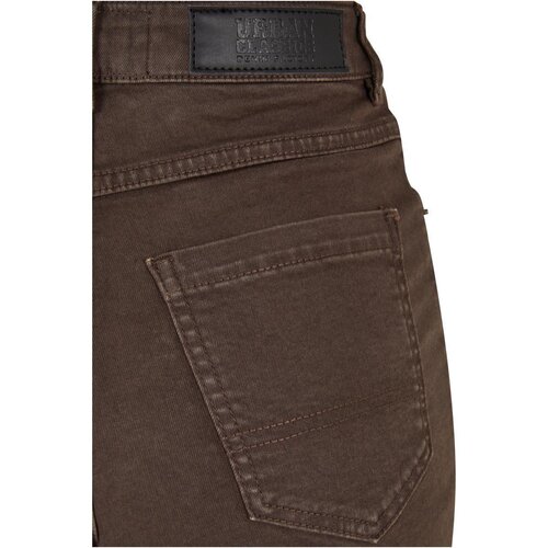 Urban Classics Ladies Colored Strech Denim Shorts brown 33