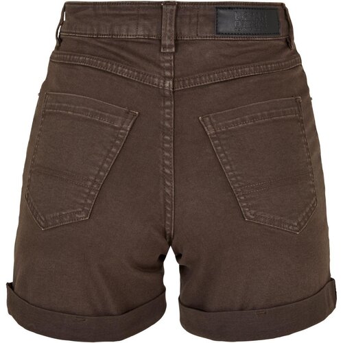 Urban Classics Ladies Colored Strech Denim Shorts brown 33