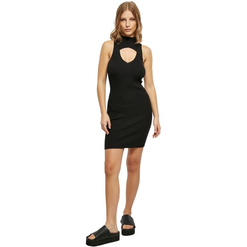 Urban Classics Ladies Cut Out Sleevless Dress black L