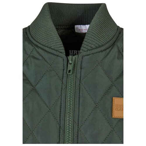 Urban Classics Kids Boys Diamond Quilt Nylon Jacket olive 146/152