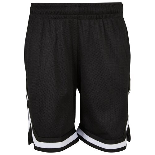Urban Classics Kids Boys Stripes Mesh Shorts black 158/164