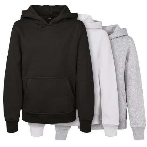 Build Your Brand Basic Kids Hoody 3-Pack