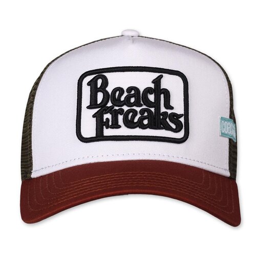 Coastal HFT Trucker Cap Beach Freaks white/wine