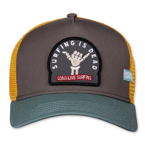 Coastal HFT Trucker Cap Surfing Dead grey/light petrol