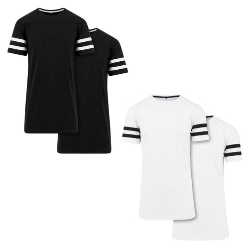 Build Your Brand Stripe Jersey Tee 2-Pack