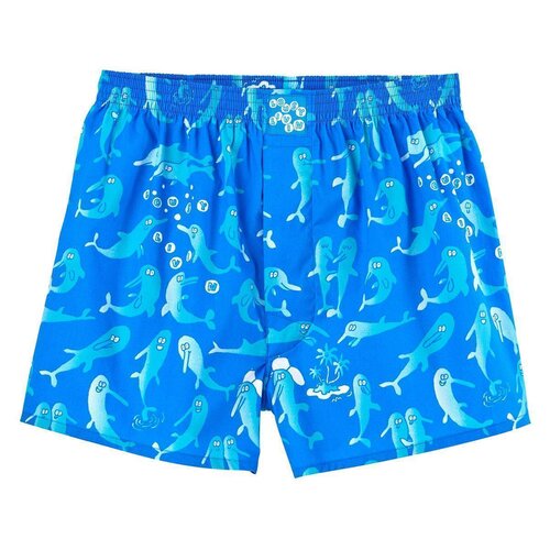 Lousy Livin Boxershorts Sky Gym & Dolphin 2 Pack Sky Ocean M