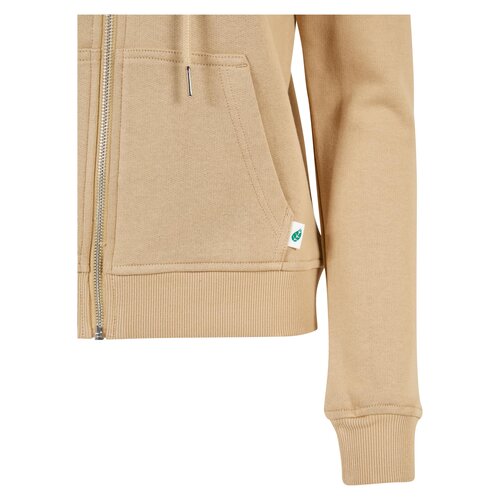 Urban Classics Ladies Organic Terry Zip Hoody unionbeige XL