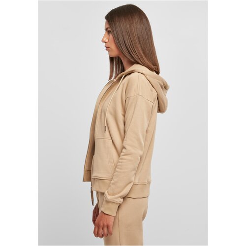 Urban Classics Ladies Organic Terry Zip Hoody unionbeige XL