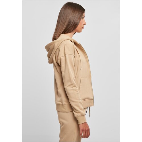 Urban Classics Ladies Organic Terry Zip Hoody unionbeige XL