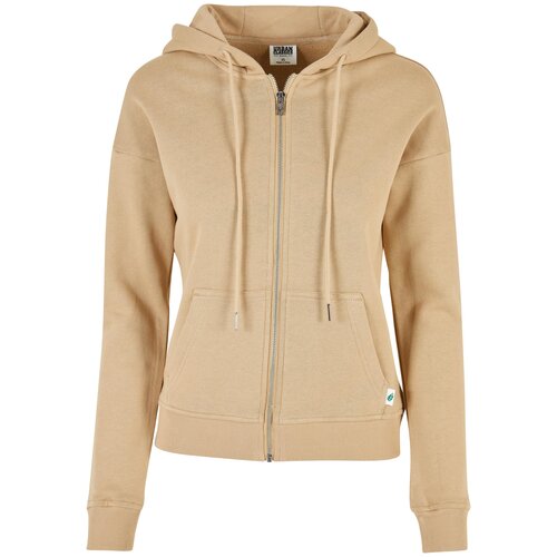 Urban Classics Ladies Organic Terry Zip Hoody unionbeige XL