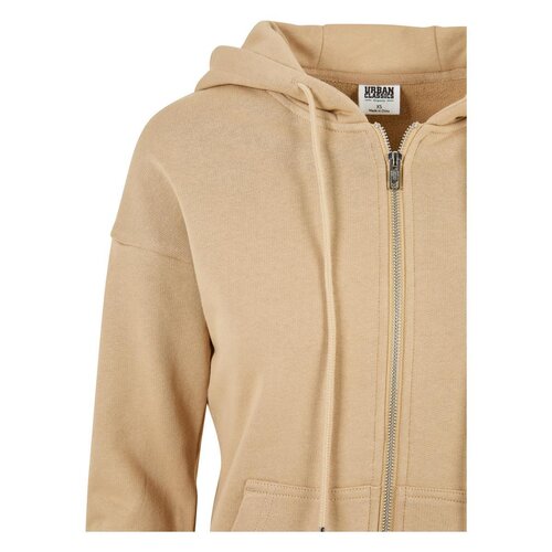 Urban Classics Ladies Organic Terry Zip Hoody unionbeige XL