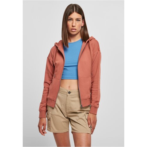 Urban Classics Ladies Organic Terry Zip Hoody terracotta 5XL