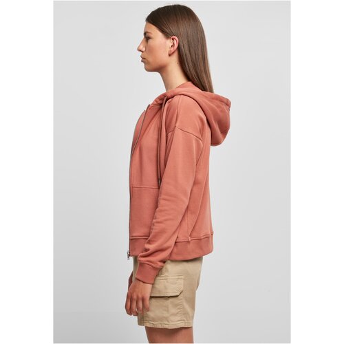 Urban Classics Ladies Organic Terry Zip Hoody terracotta 5XL