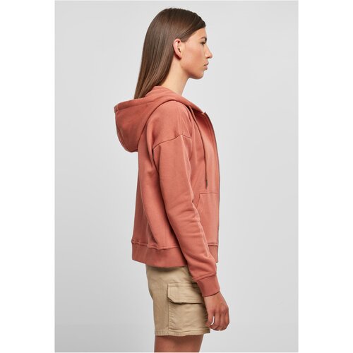 Urban Classics Ladies Organic Terry Zip Hoody terracotta 5XL