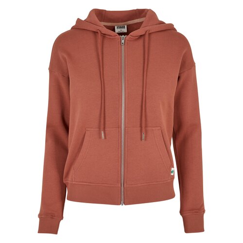 Urban Classics Ladies Organic Terry Zip Hoody terracotta 5XL