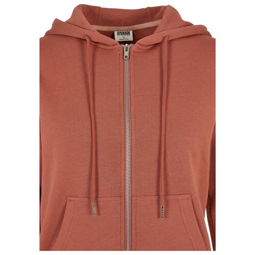 Urban Classics Ladies Organic Terry Zip Hoody terracotta 5XL