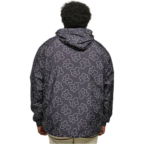 Urban Classics Flower AOP Pull Over Jacket blackflower XXL