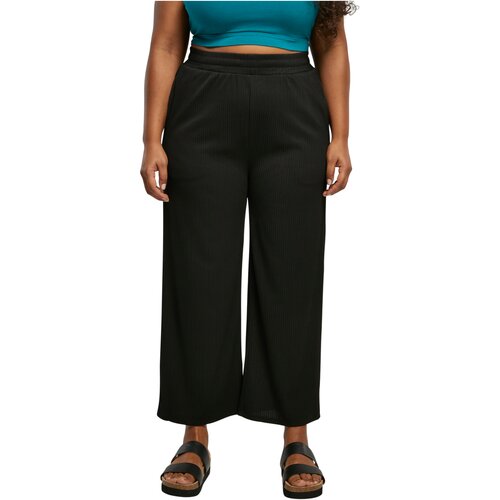 Urban Classics Ladies Straight Leg Rib Interlock Culotte black 3XL